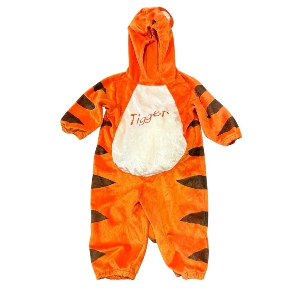 Disney Tigger Costume 12 Mos Orange Winnie the Pooh Puff Belly Baby Halloween
